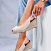 Espadryle open toe na koturnie-3